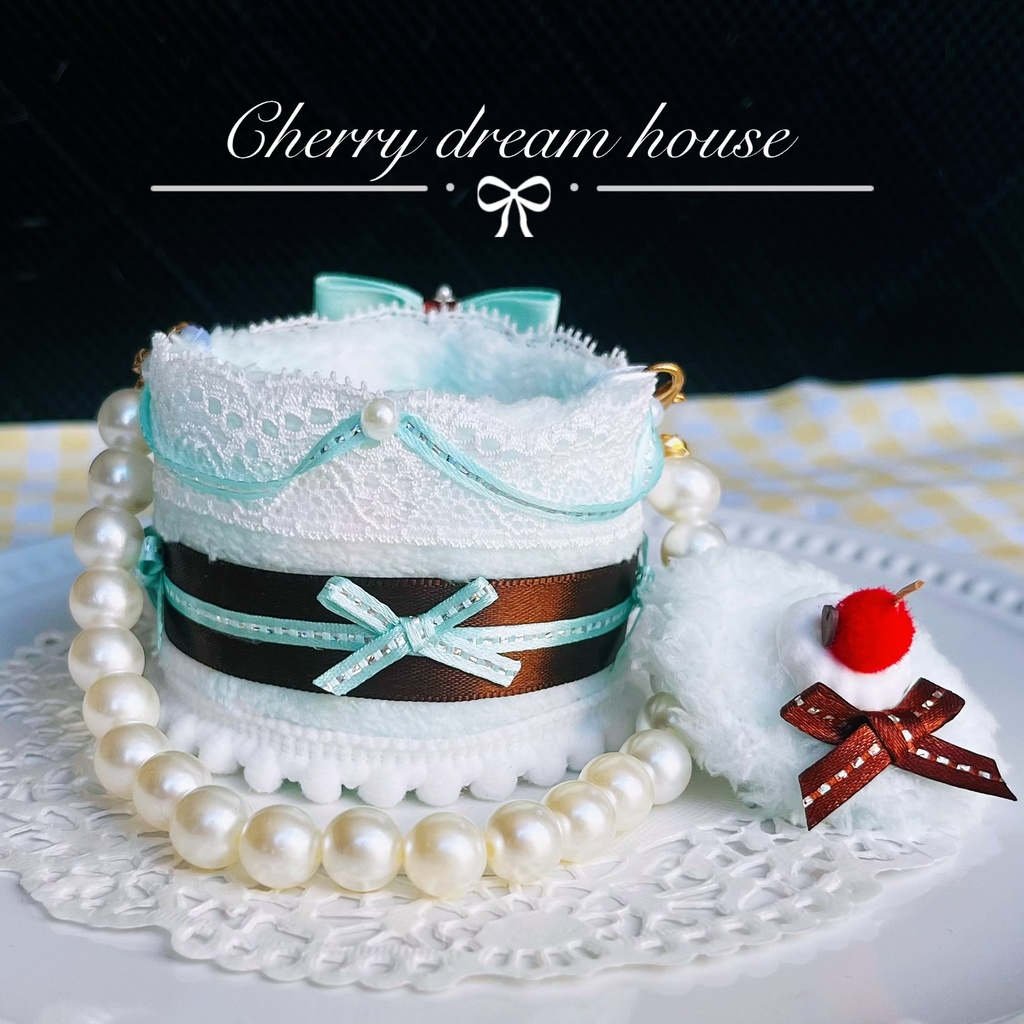 ちびぐるみ ちびぬい用 10cm ぬい服 ぬいバッグ チョコミントケーキ 2way バッグ ストラップ 2点セット