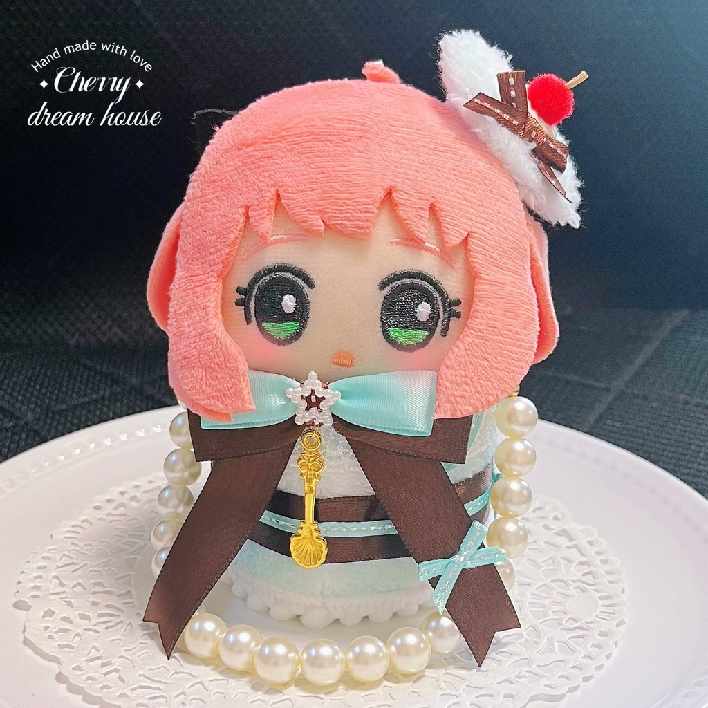 ちびぐるみ ちびぬい用 10cm ぬい服 ぬいバッグ チョコミントケーキ 2way バッグ ストラップ 2点セット