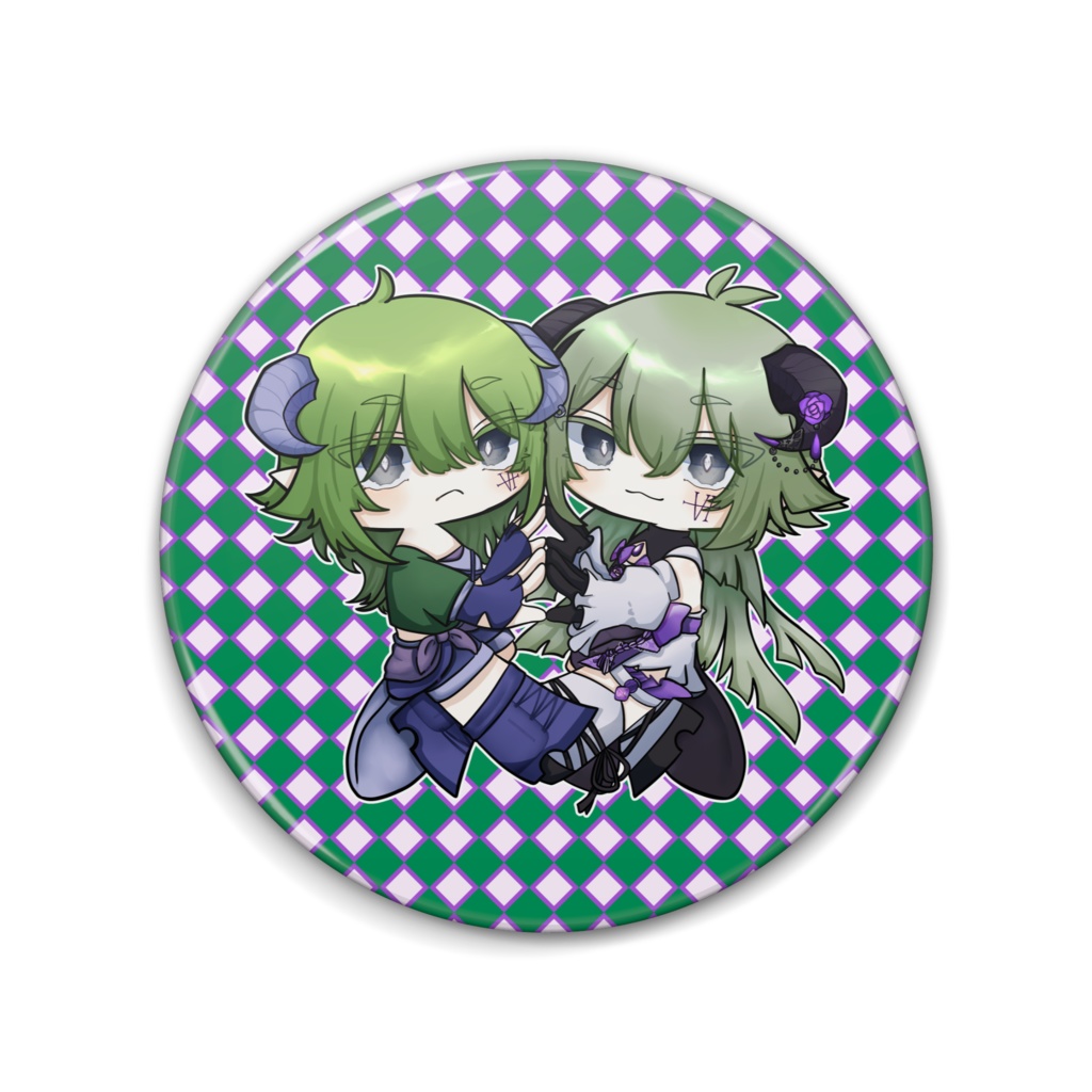 缶バッジのミニ悪魔(かわいい)