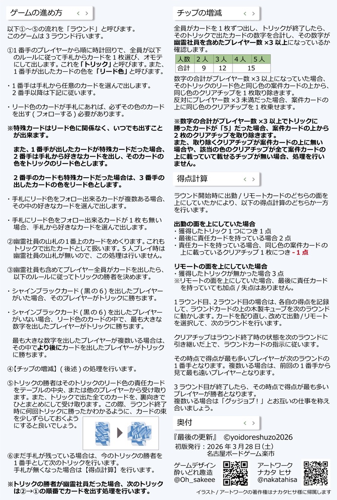 最後の更新 4個セット
