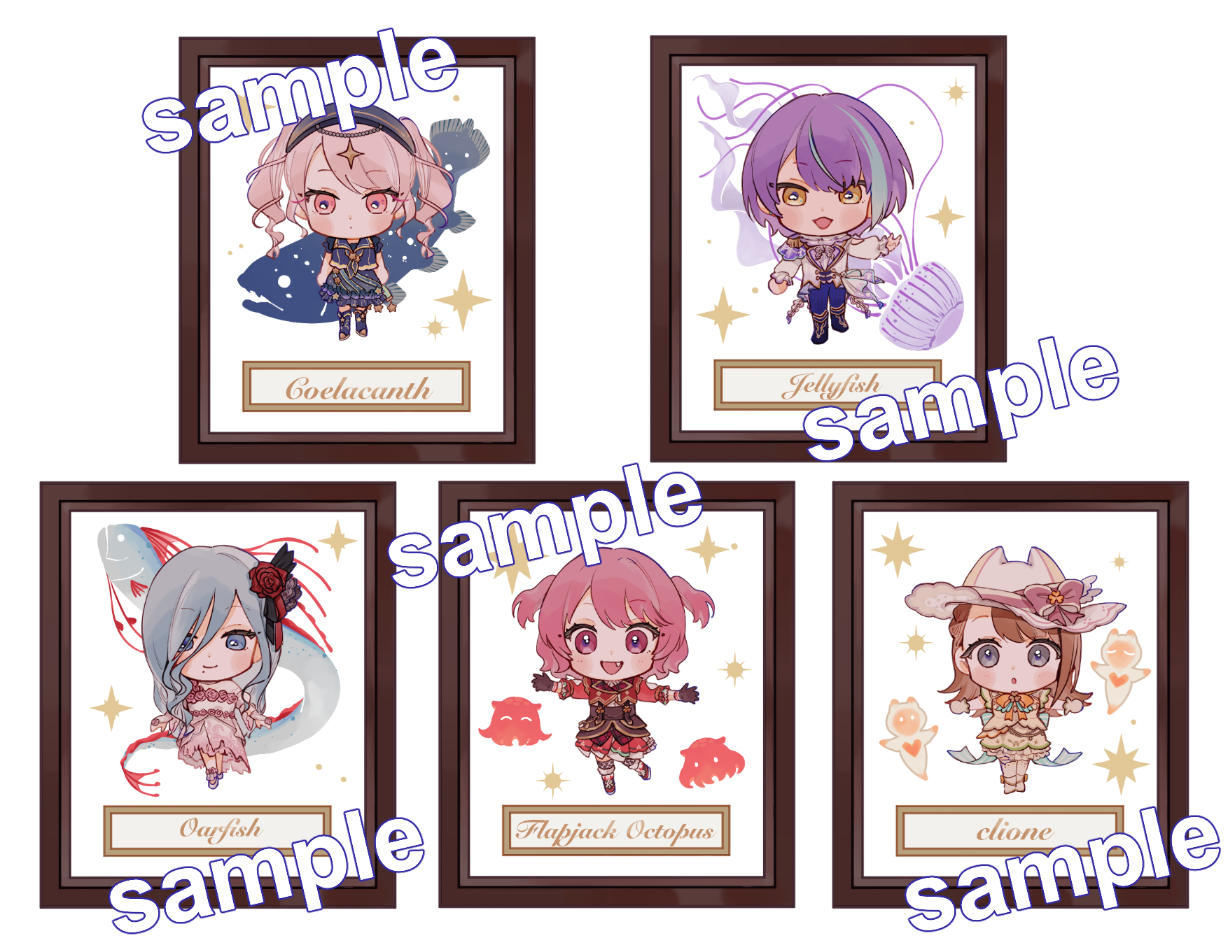 8月　深海標本ステッカー