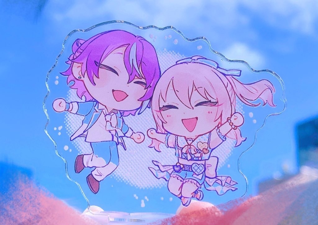 6月 雨上がりのアクスタ