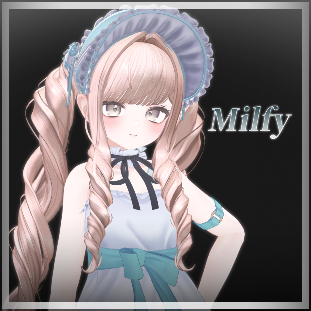 【VRChatHair】Grace Curled Twintail