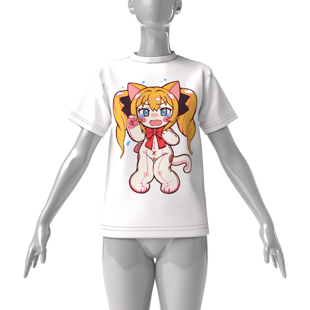ビッグ!ケモぬいTシャツ(お嬢様)