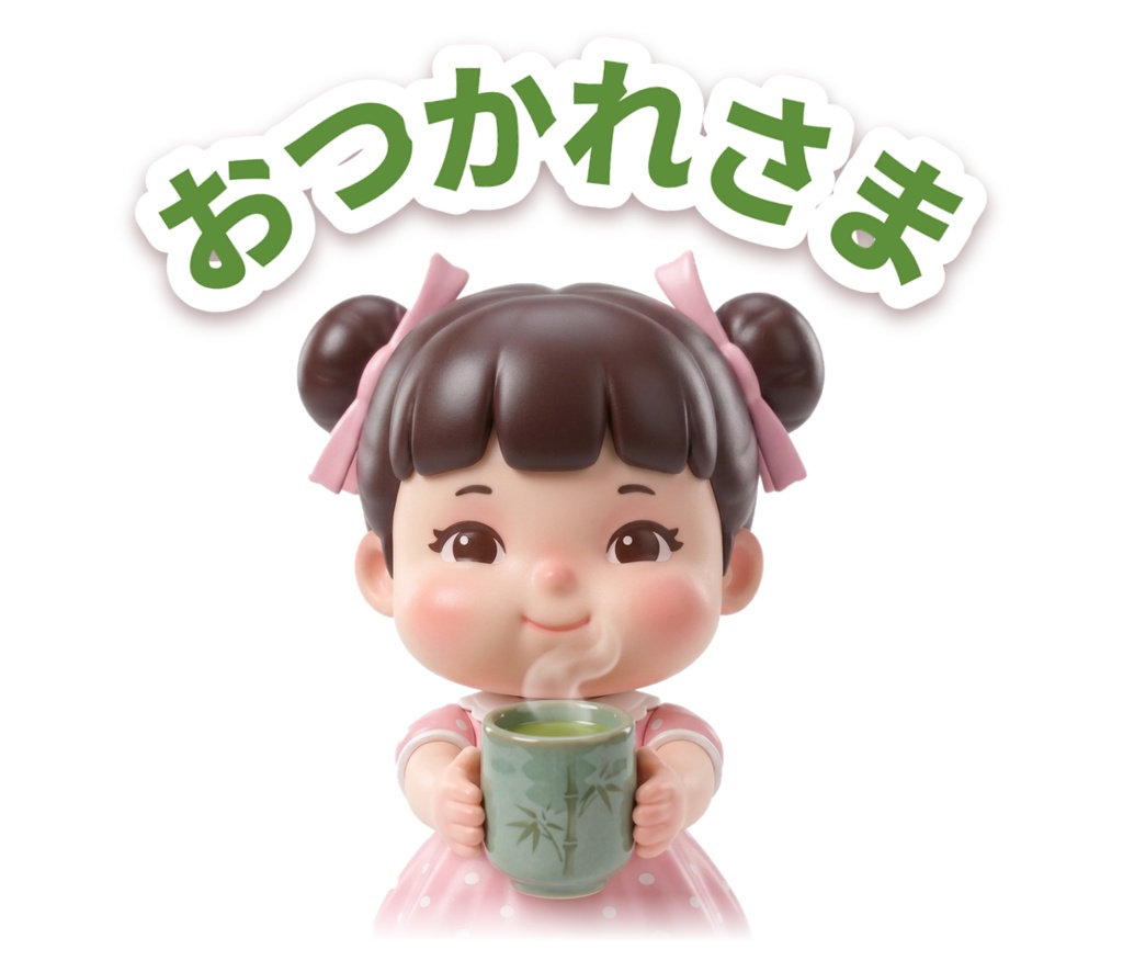 もぐもぐちびっこ 第2弾 まいにちのあいさつ デジタルステッカー 全8種16枚|文字あり・文字なし 透過PNG