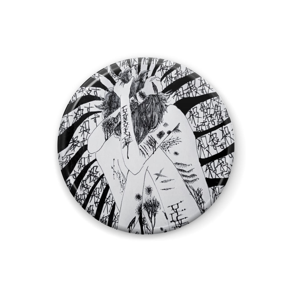 ころす缶バッジ