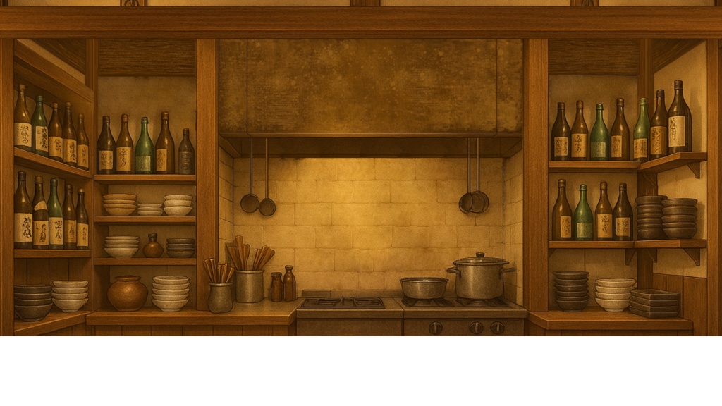 【無料】 居酒屋風 配信背景素材 (Free download)