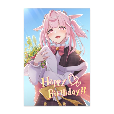 【誕生日グッズ】ラプシ・メローの誕生日直筆サイン入りポストカード2024