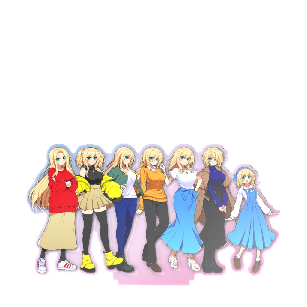 【OC】翠眼金髪のエリザベス アクリルスタンド 集合