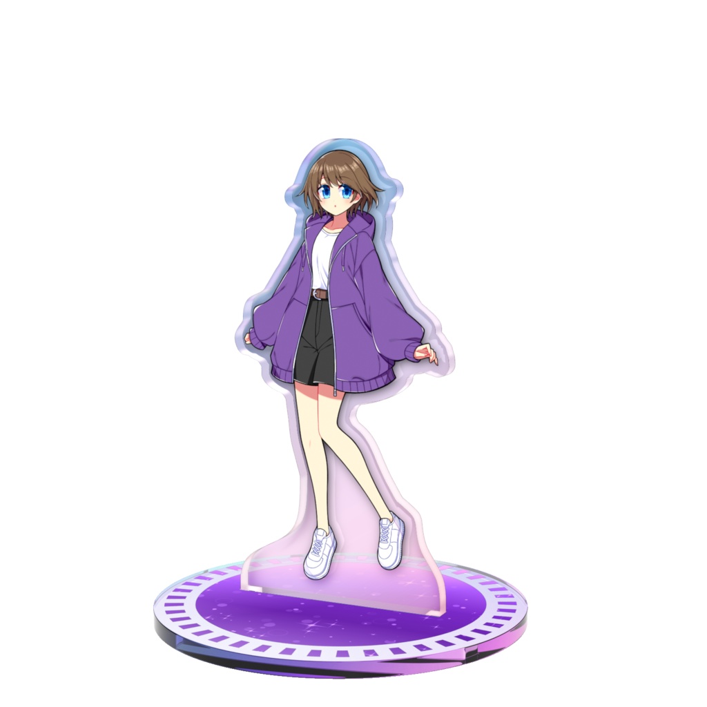 【OC】青眼茶髪の綾音　A　アクリルスタンド