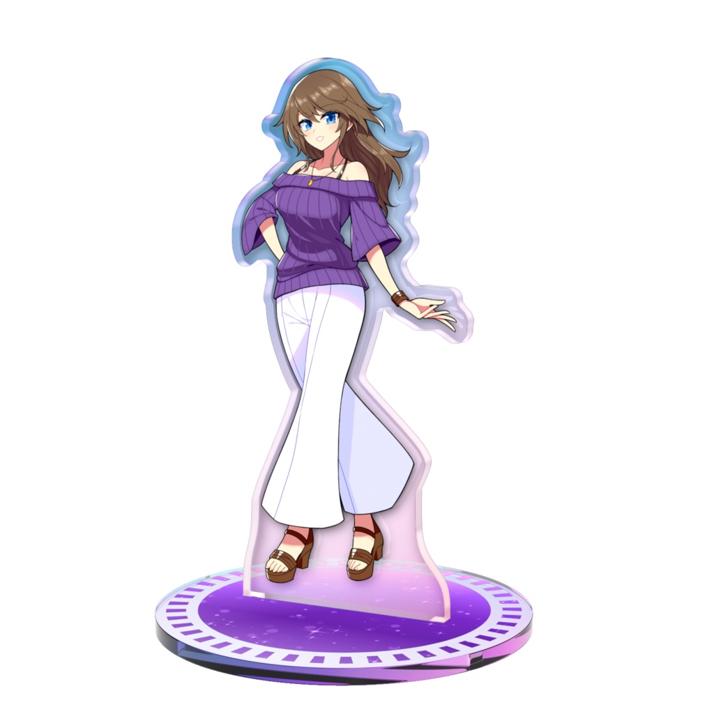 【OC】青眼茶髪の綾音 C アクリルスタンド