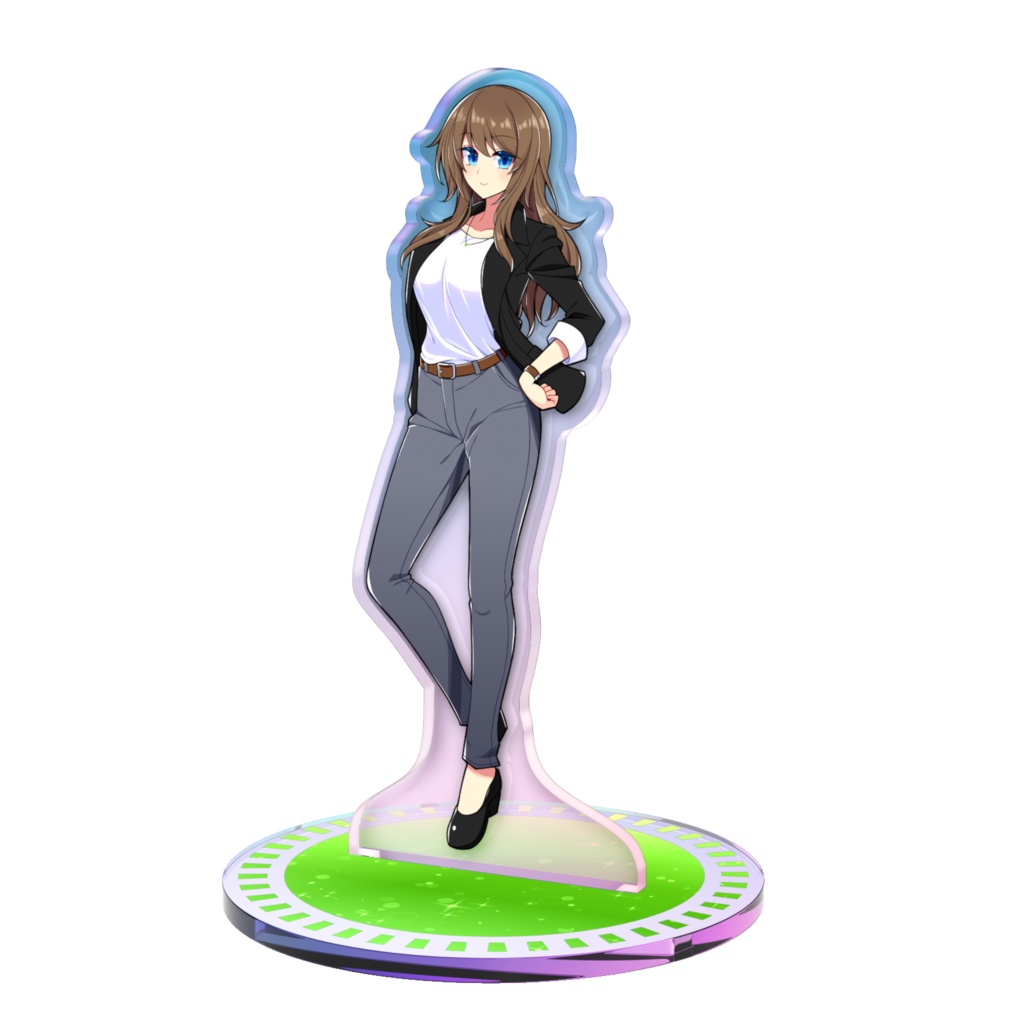 【OC】青眼茶髪の綾音　B　アクリルスタンド