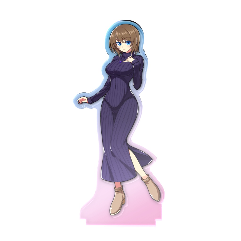 【OC】青眼茶髪の綾音 D アクリルスタンド