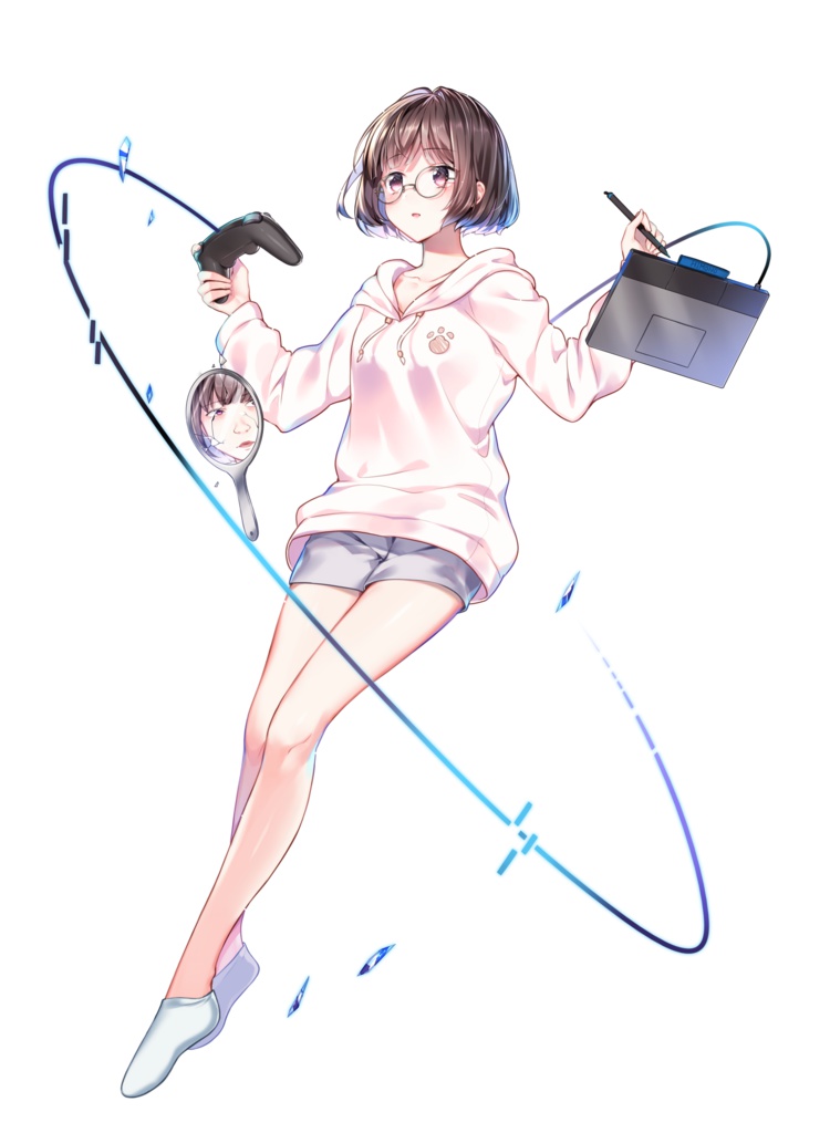 乾物ひものアクリルフィギュア立ち絵Ver.(サイズ三種)