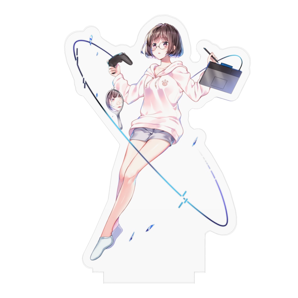 乾物ひものアクリルフィギュア立ち絵Ver.(サイズ三種)