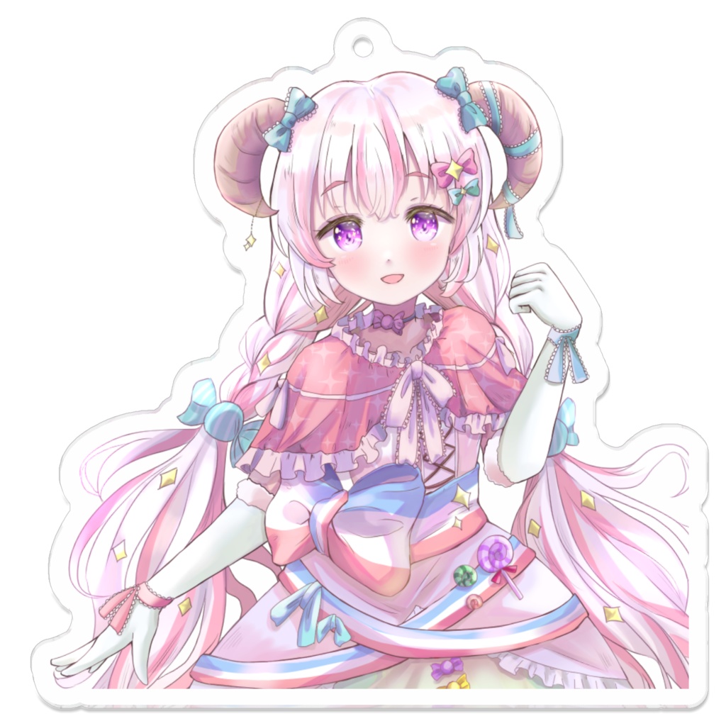 新髪型アクリルキーホルダー