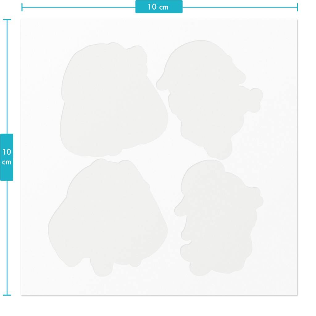 赤赤青緑ステッカー