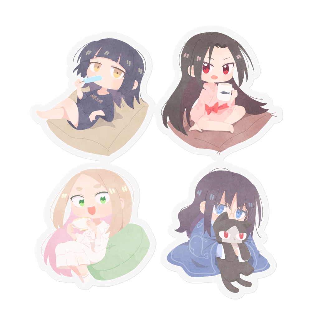 ぱじゃまステッカー