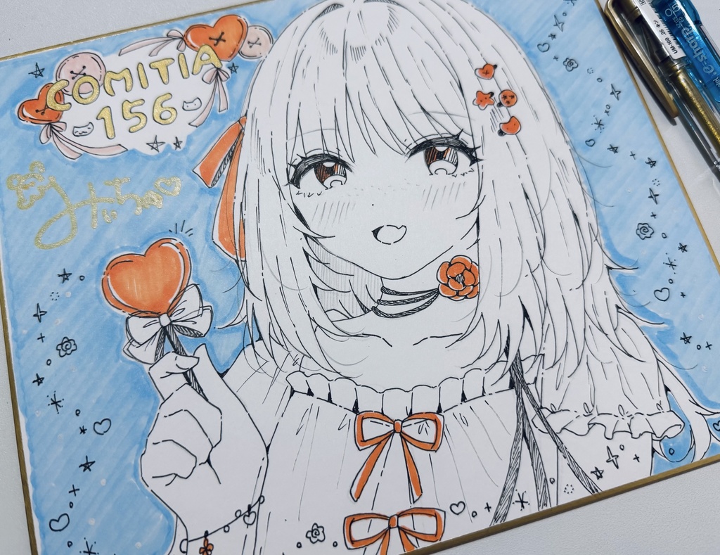 COMITIA156 オリジナルキャラ色紙