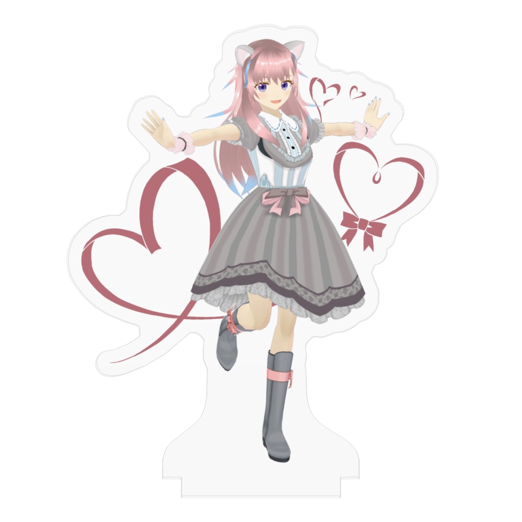 夢乃こむぎアクリルフィギュア(ハート)