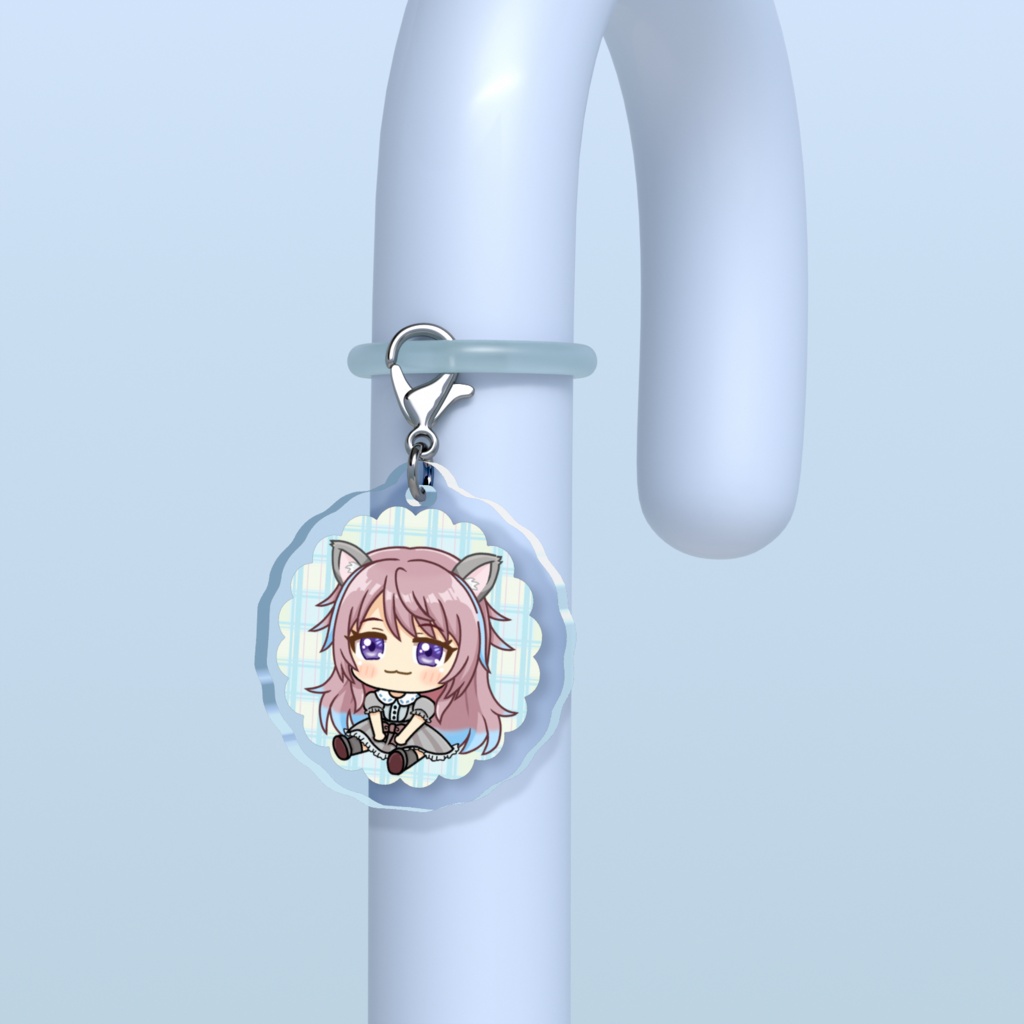 こむぎおっとりめじるしチャーム(クリア)