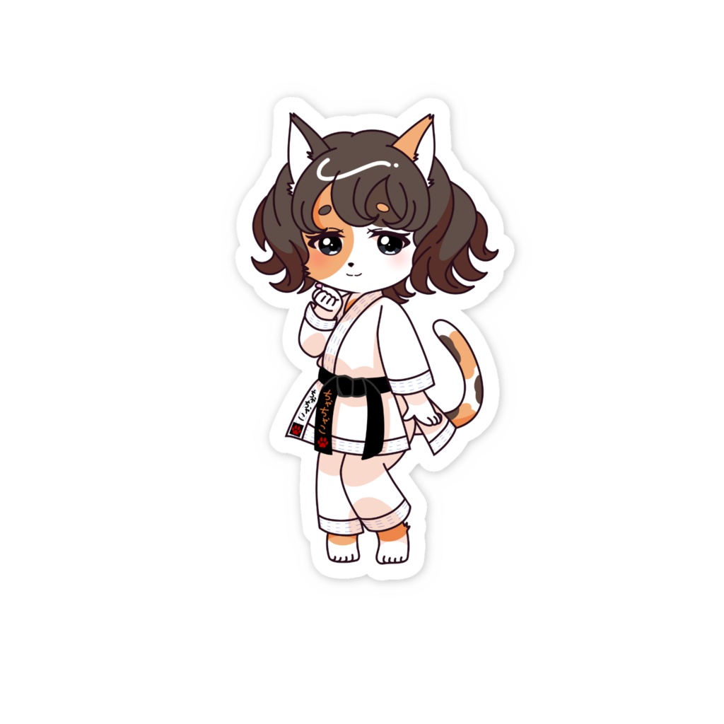 茶々子 スマホステッカー