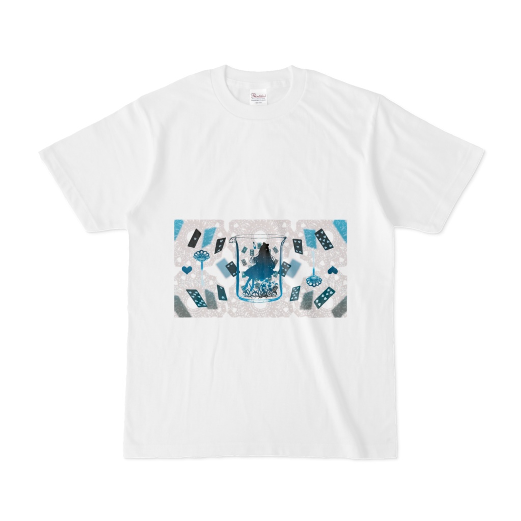 2023年薬クラ日本酒ラベルアリス青ver.Tシャツ