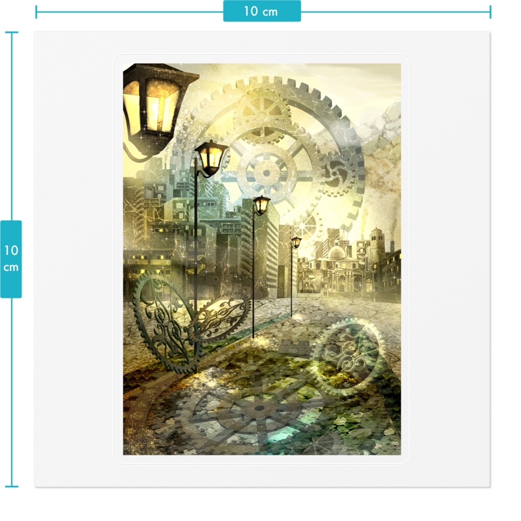 光溢れる街ステッカー