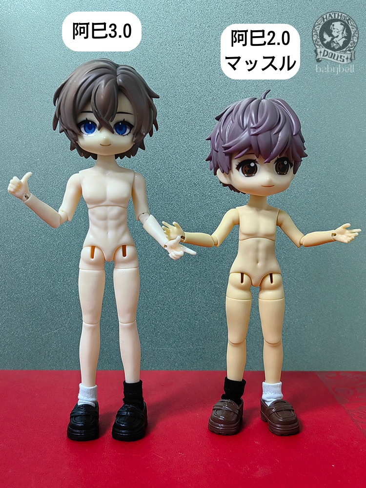 『即納』 babybell製 阿巳3.0 アミ 1/12(身長14cm)BJDドール ボディ ねんどろいど対応 全6色