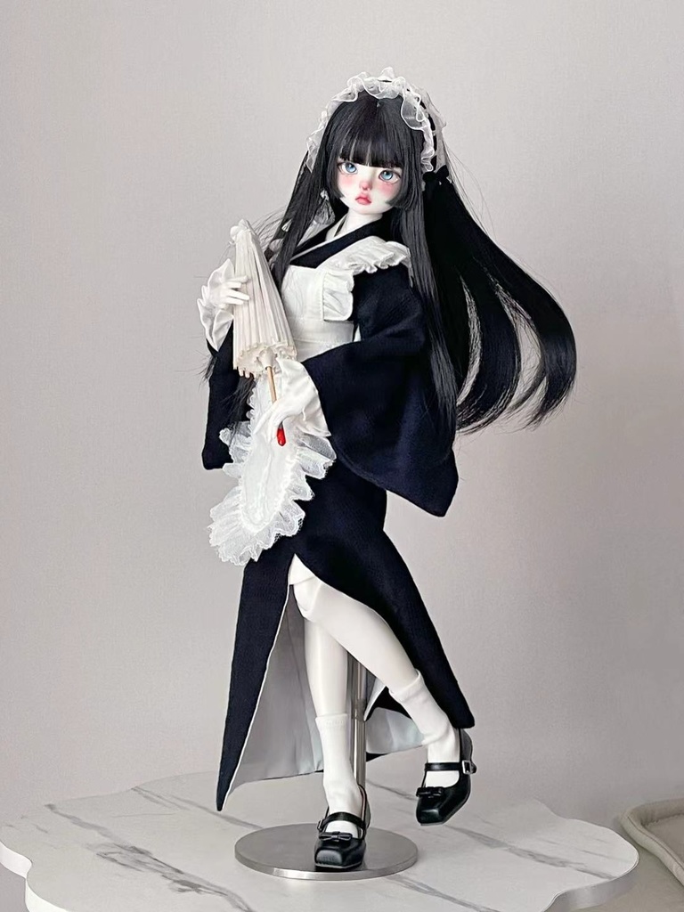 『予約』「昭和ロマン」和装エプロンメイド 着物 全4色 ドール服 MDD 1/4サイズ セット