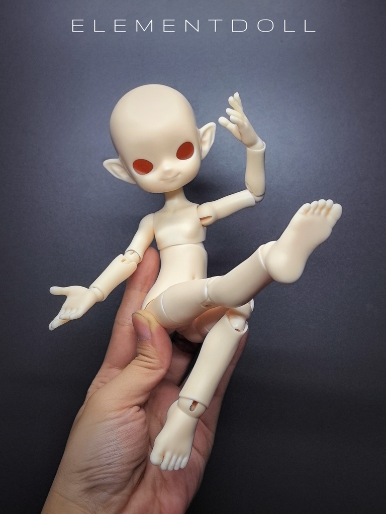 『予約』Aitエルフ体・1/6女（身長19㎝）　element社製　bjdドール　ボディ