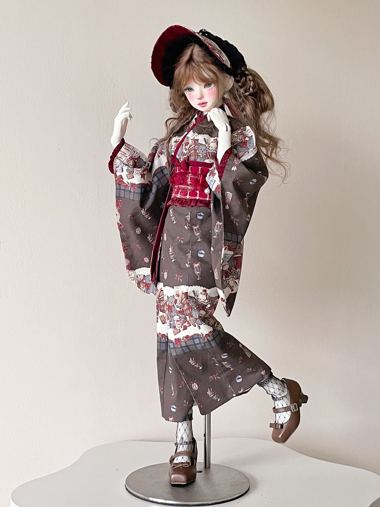 『予約』「クマの童話」和風衣装 着物 全2色 ドール服 MDD 1/4サイズ セット