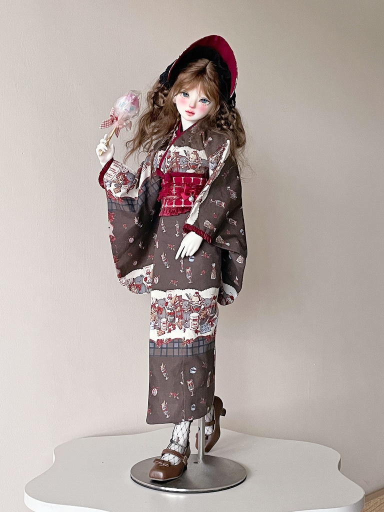 『予約』「クマの童話」和風衣装 着物 全2色 ドール服 MDD 1/4サイズ セット