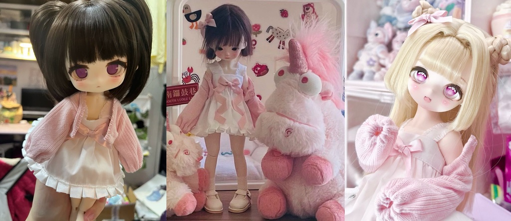 『予約』クリームケーキ BJD・ SDM・MSD ドール服 MDD 1/4サイズ セット