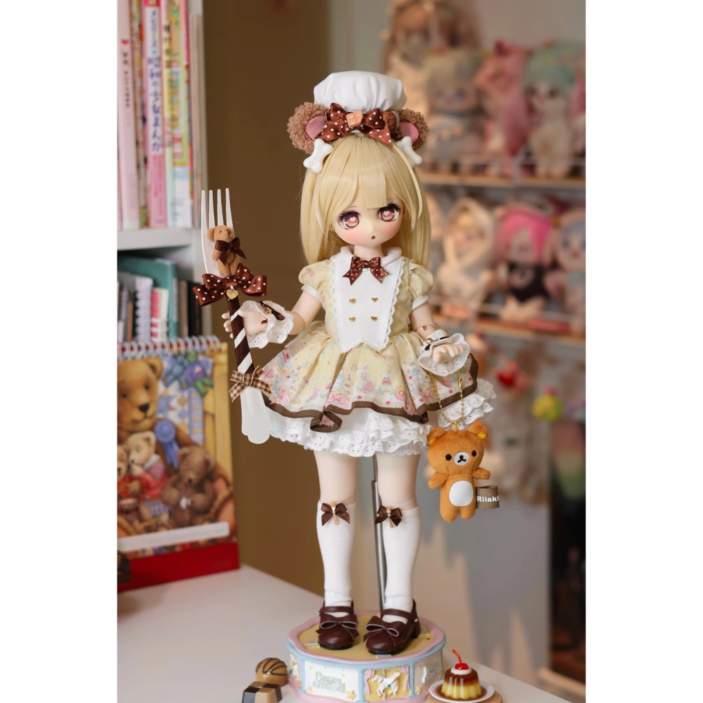 『予約』くまのパティシエ BJD・ SDM・MSD ドール服 MDD 1/4サイズ セット