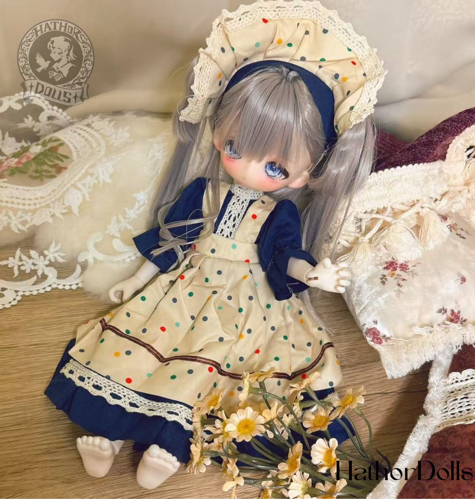 【即納】2点set 幼sd ドレス ドール服 ディーラー様製 キャストドール 球体関節人形 1/6