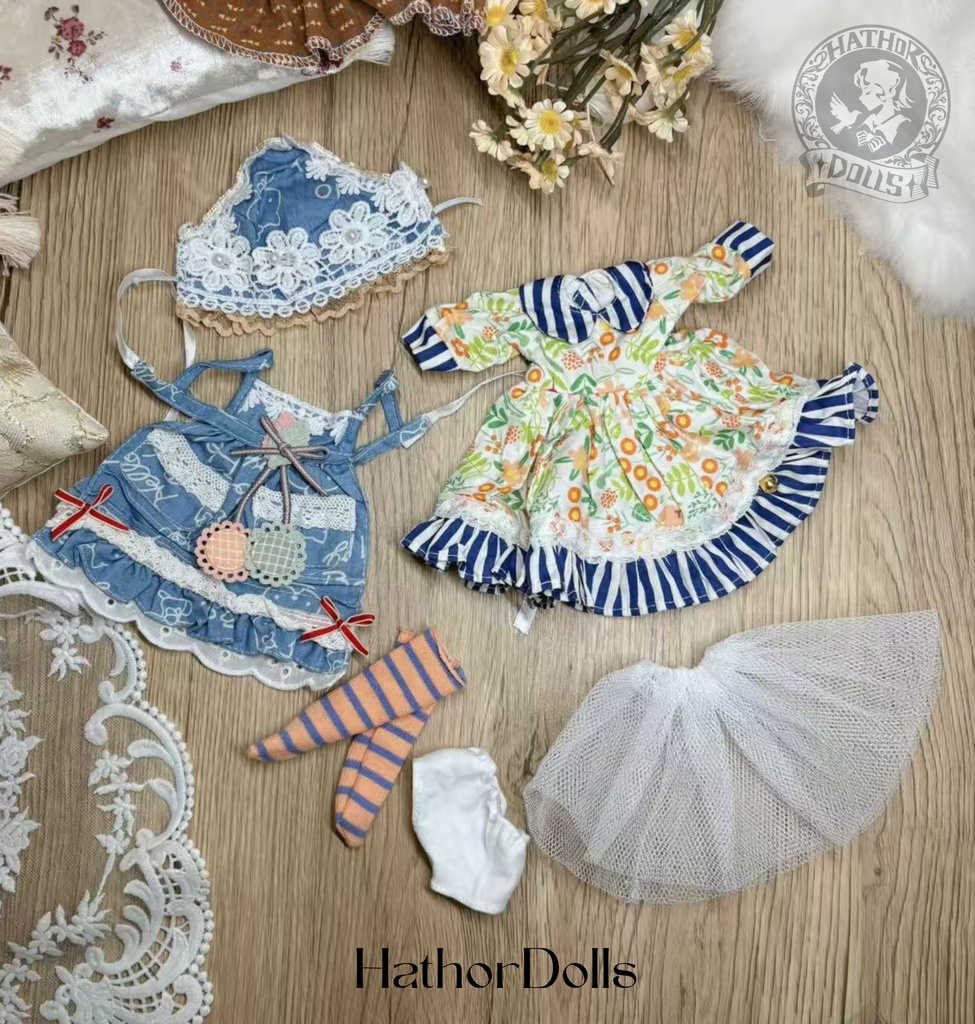 【即納】6点set　 ドレス ドール服 ディーラー様製 キャストドール 球体関節人形 1/6