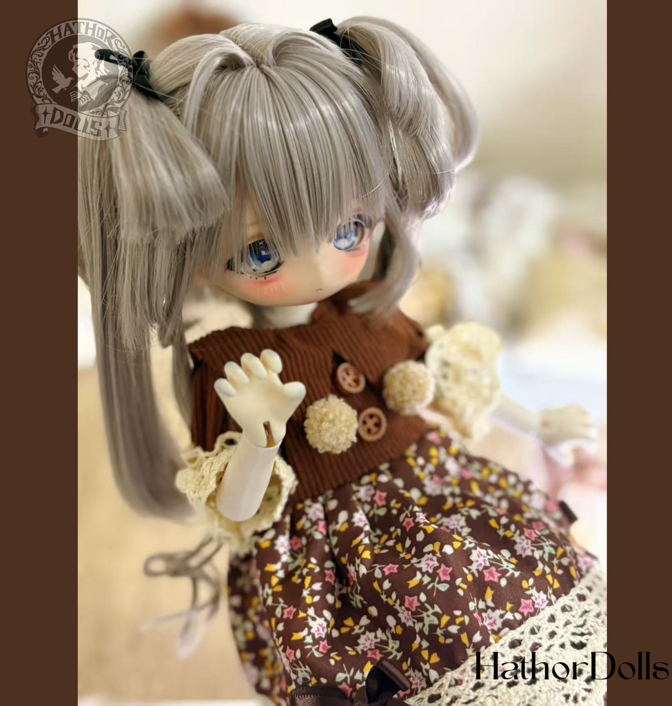 【即納】2点入 幼sd ドレス 花柄 ドール服 ディーラー様製 1/6 MSD キャストドール 球体関節人形