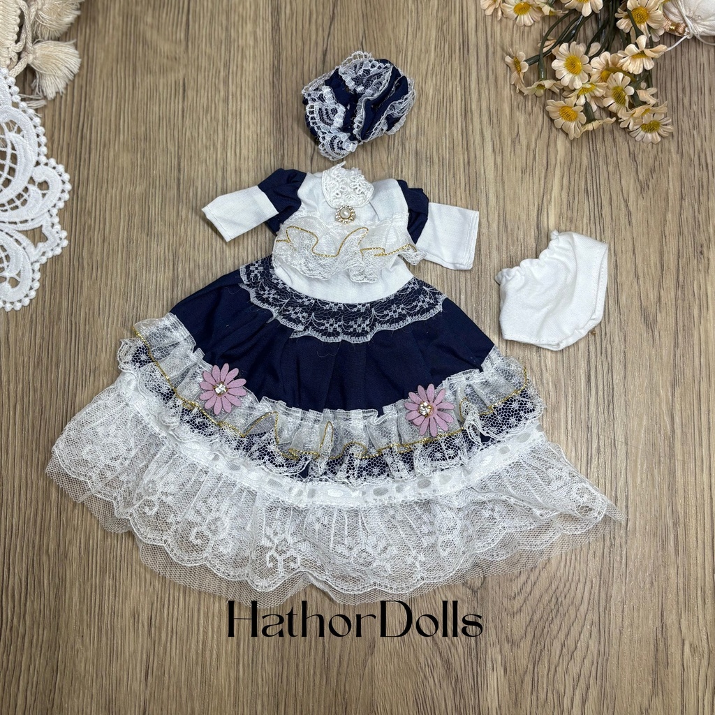 【即納】幼sd ドレス ドール服3点セット ディーラー様製 1/6 キャストドール 球体関節人形