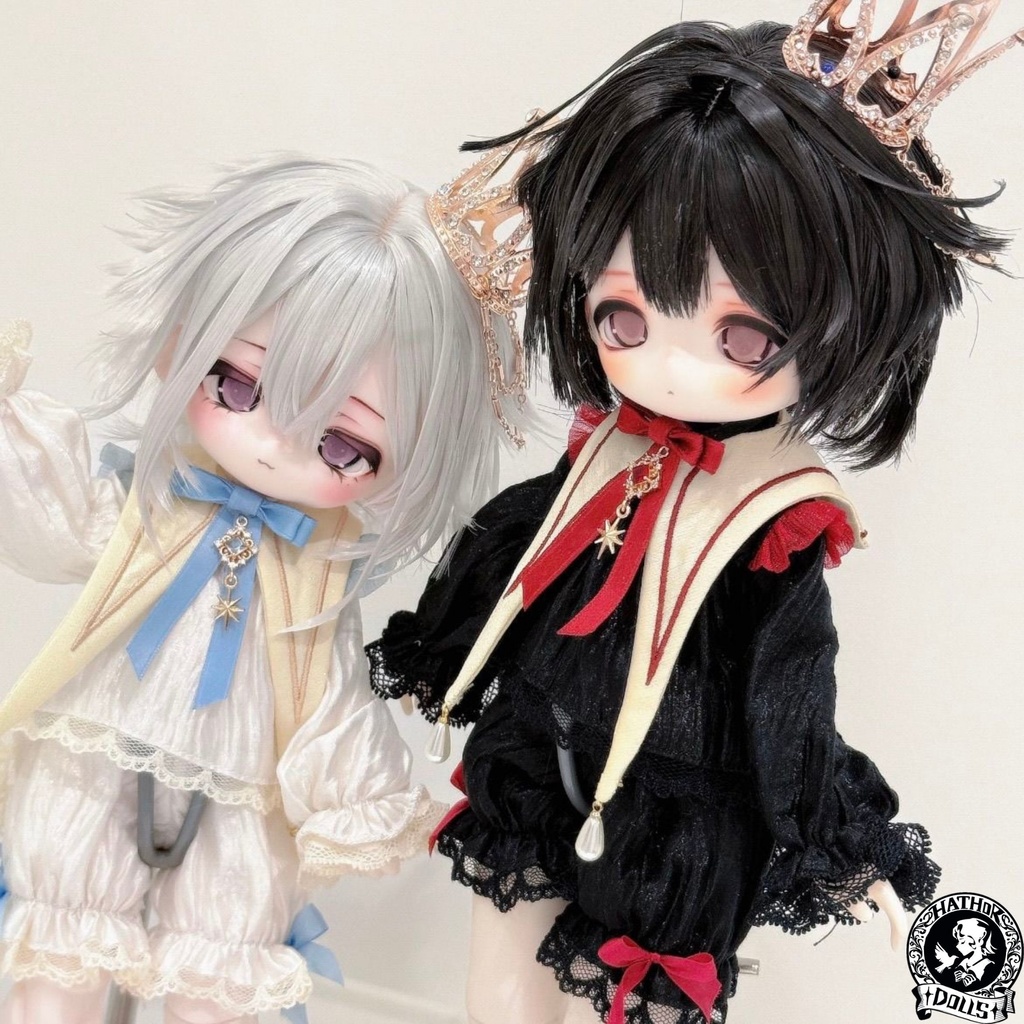 【即納】BJD 星エルフ王子のパジャマ 1/6ドールサイズ ドール服セット(王冠+ケープ+トップス+ズボン)MSD