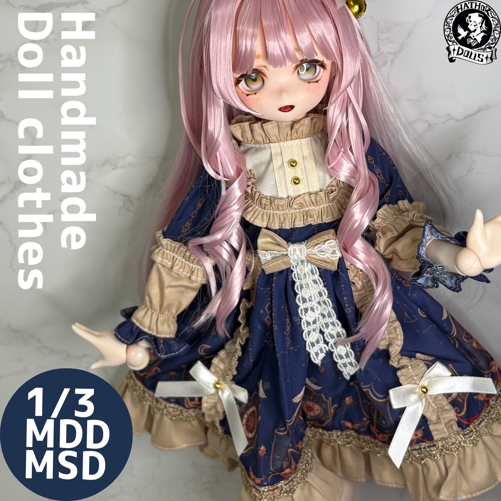 【即納】1/3 1/6 MDD MSD SD DD 全サイズ展開 魔女シリーズ 甘ロリ ハウドメイドドール服セット