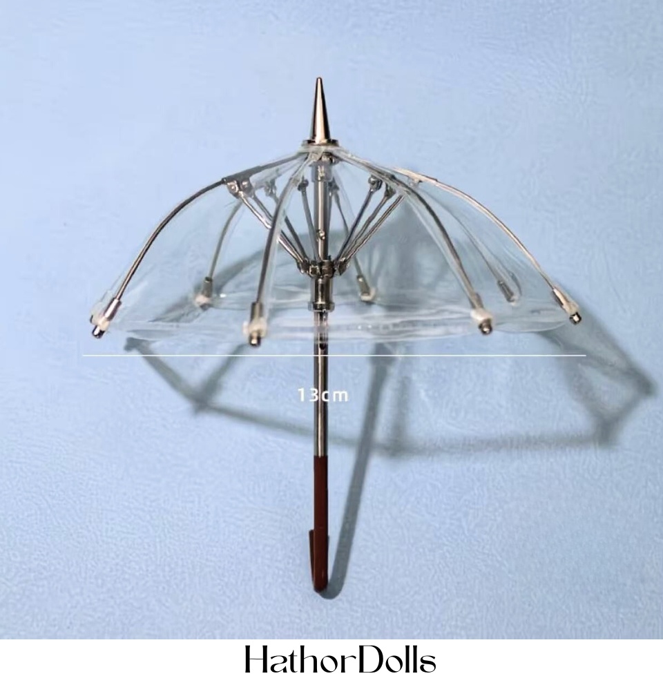 【即納】MSD MDD DD MJD BJD OB11 ねんどろいどドール用 ブラインドボックスドール ミニチュア透明傘(1/12サイズ)/撮影小物・ドール用アクセサリー