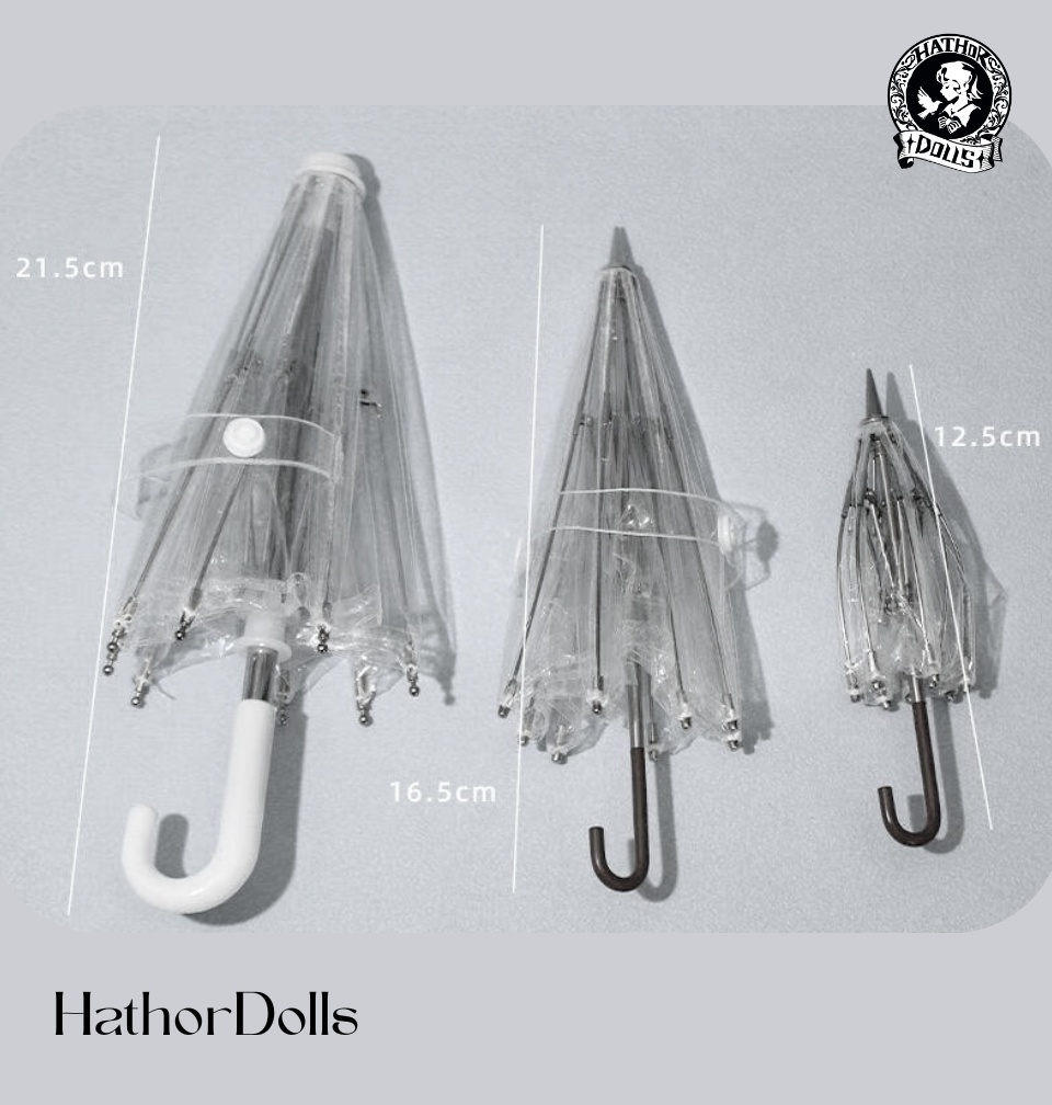 【即納】MSD MDD DD MJD BJD OB11 ねんどろいどドール用 ブラインドボックスドール ミニチュア透明傘(1/12サイズ)/撮影小物・ドール用アクセサリー