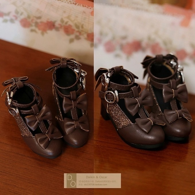 【受注】MDD SD 1/3 1/4ドール用「vintage姫」リボンシューズ(6色展開)DO製