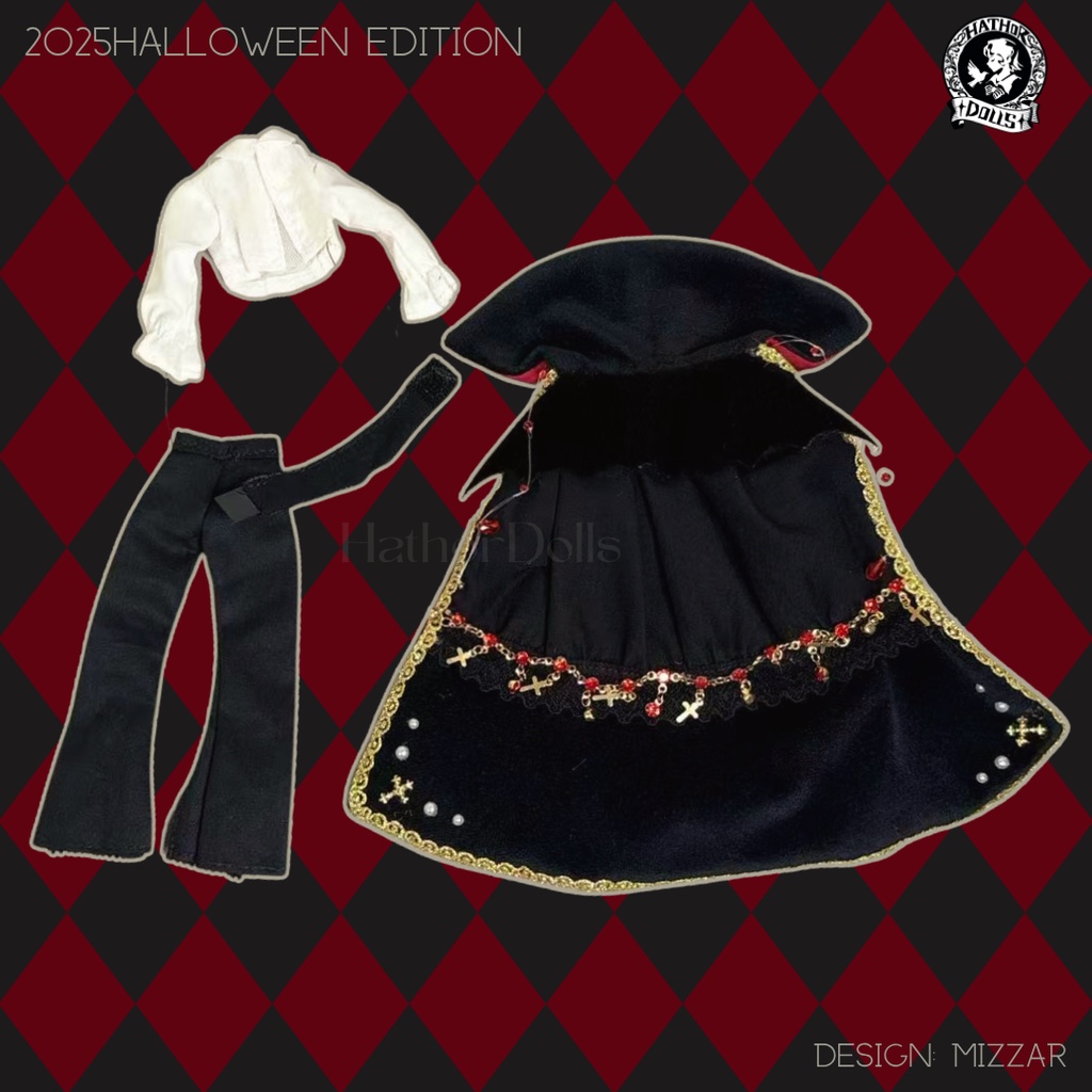 【受注】2025HW限定 シチリアの追憶用 洋服セット ハウドメイド ドール洋服セット OB11 アミ3.0対応 3サイズ展開