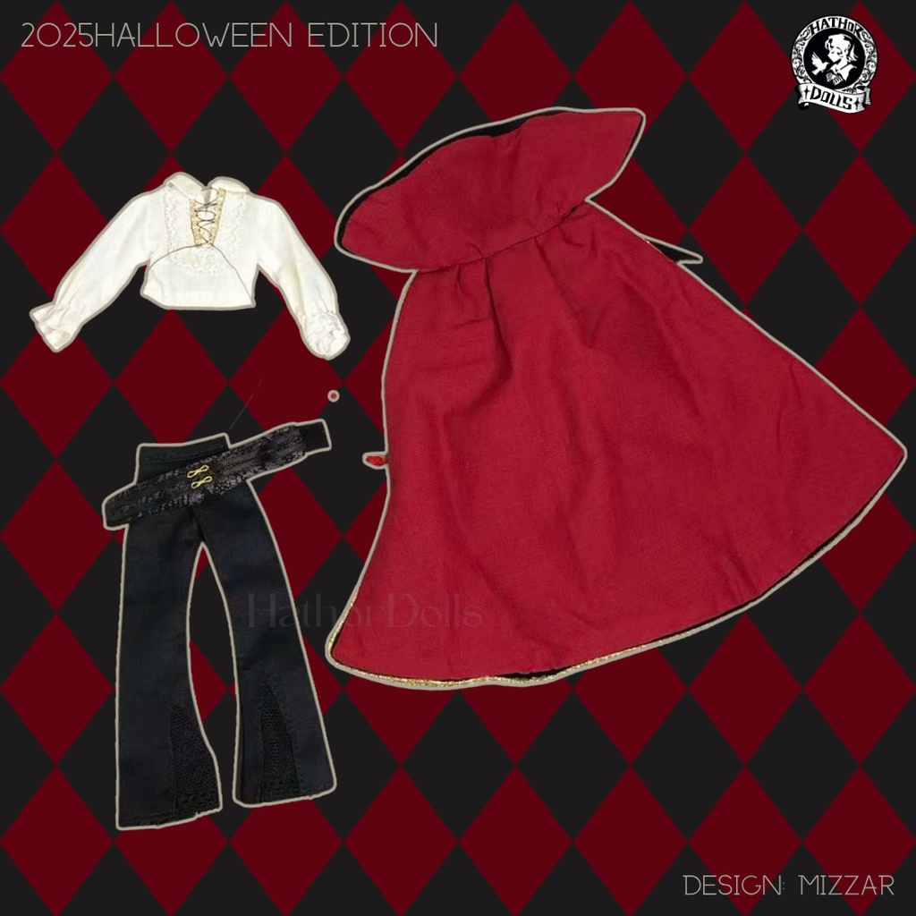 【受注】2025HW限定 シチリアの追憶用 洋服セット ハウドメイド ドール洋服セット OB11 アミ3.0対応 3サイズ展開