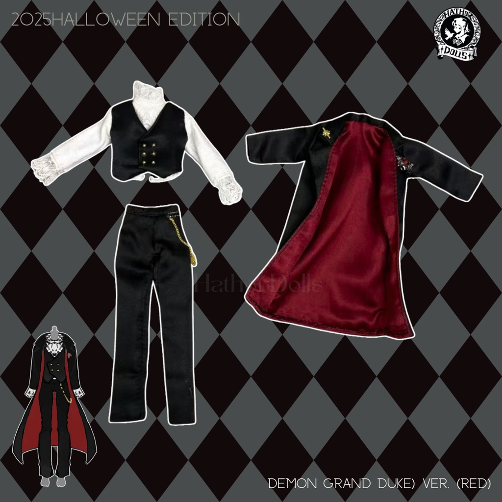 【受注】2025HW限定 「悪魔公爵」 シチリアの追憶用洋服セット ハウドメイド ドール洋服セット OB11 アミ3.0対応