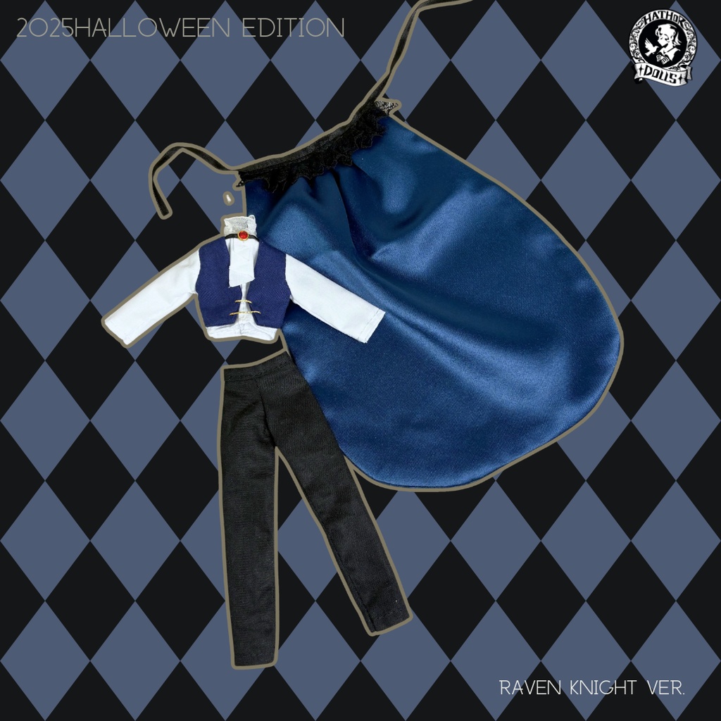 【即納】2025HW限定 [Raven Knight ] シチリアの追憶用　洋服セット 　ハウドメイド　ドール洋服セット　OB11 アミ３.０対応