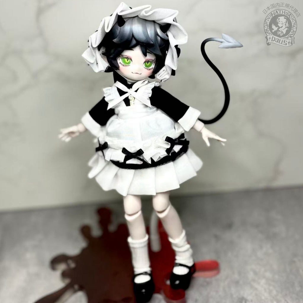 【即納】1/8 1/12 ob11  メイド風ドール服セット　ハウドメイド　2色展開