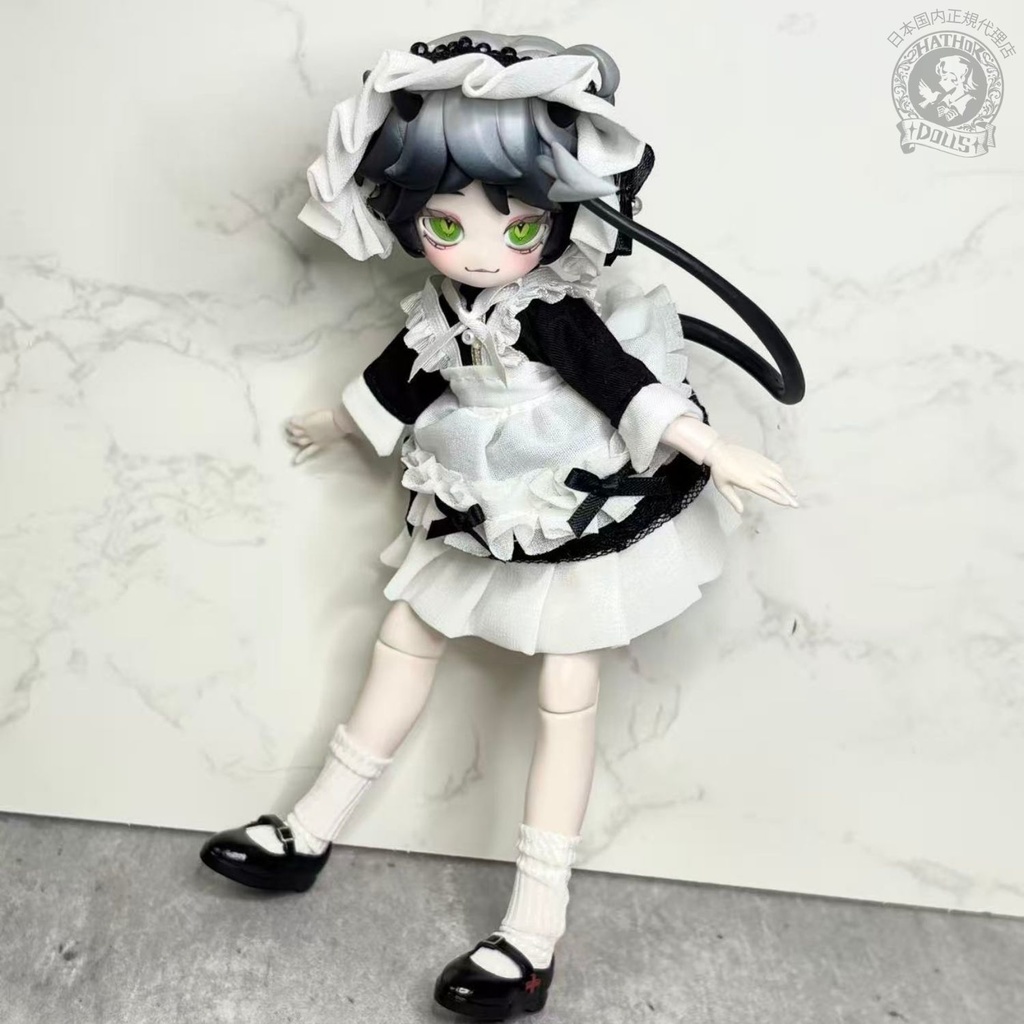 【即納】1/8 1/12 ob11  メイド風ドール服セット　ハウドメイド　2色展開